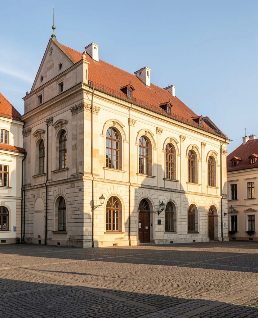 Budova kanceláře UnhostCampus na náměstí T. G. Masaryka v Unhošti